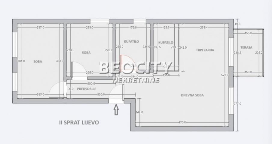 Čukarica, Bele vode, Palisadska 2. deo, 2. 5, 52m2, 100450EUR Uskoro useljivo