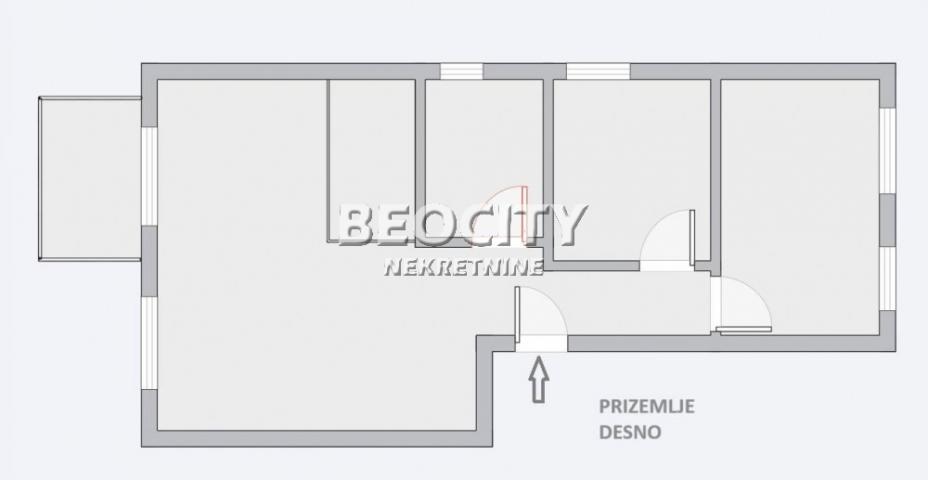 Čukarica, Bele vode, Palisadska 2. deo, 3. 0, 55m2, 106600EUR