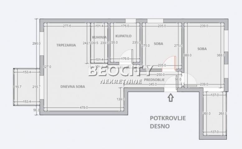 Čukarica, Bele vode, Palisadska 2. deo, 3. 0, 55m2, 106600EUR