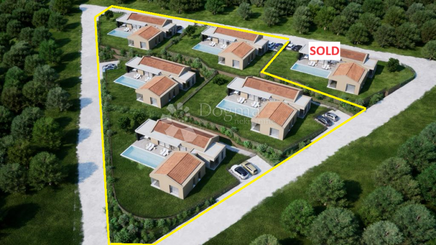 ZEMLJIŠTE ZA INVESTICIJU U BUJAMA SA PROJEKTOM ZA 5 VILA S POGLEDOM