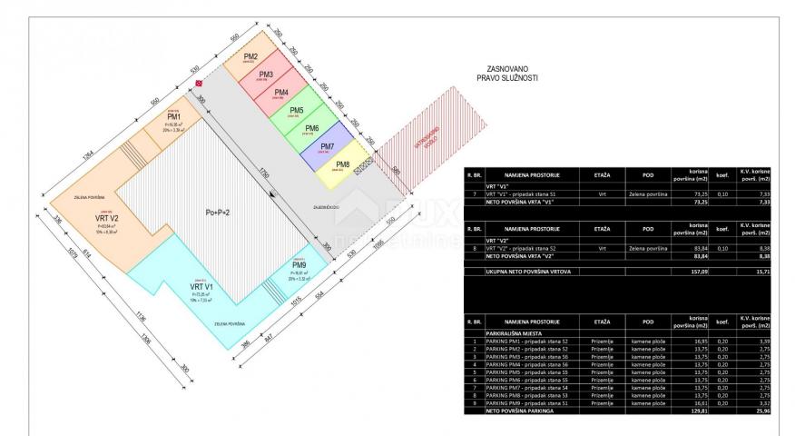 ZADAR, SUKOŠAN - Wohnung mit Garten im Bau in der Nähe des Meeres S1