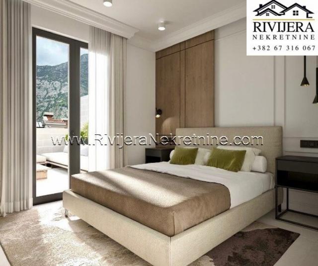 For sale luxurious two-bedroom apartment in Dobrota Kotor