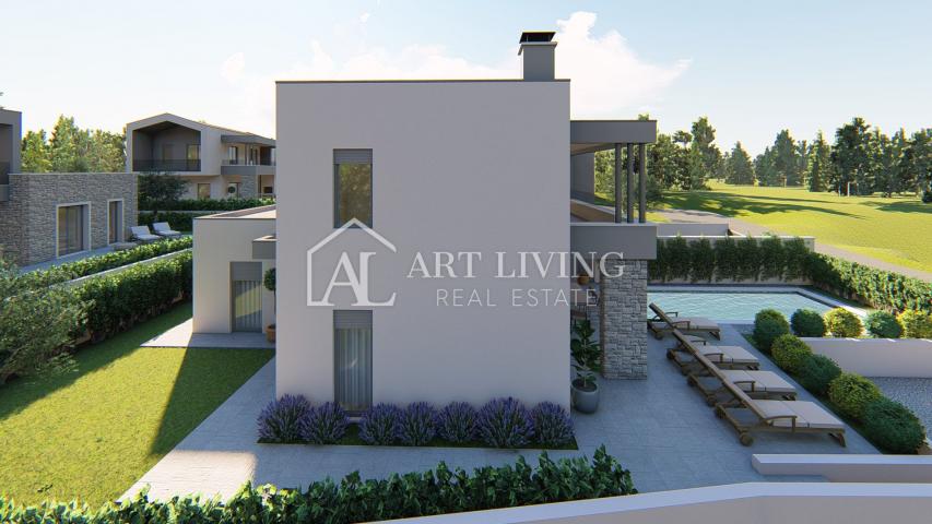 Istria, Poreč, surroundings - modern semi-detached villa with swimming pool only 600 m from the sea