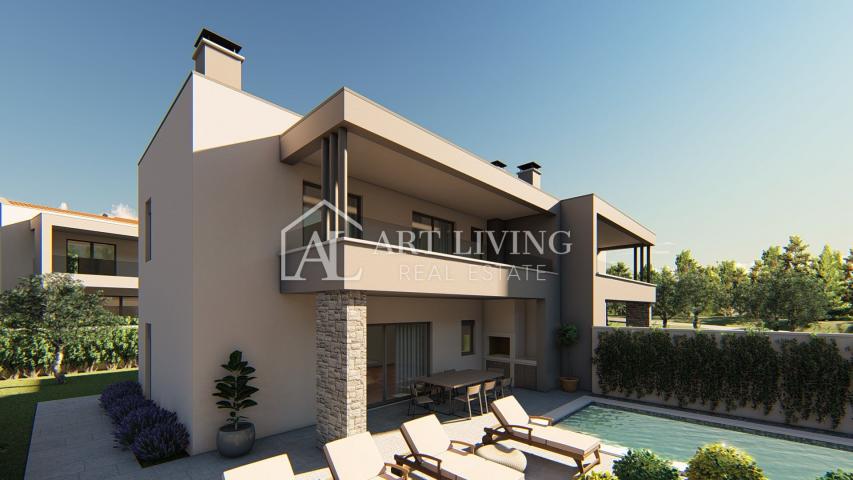 Istria, Poreč, surroundings - modern semi-detached villa with swimming pool only 600 m from the sea