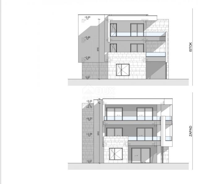 INSEL KRK, NJIVICE – Luxusneubau in exklusiver Lage, 20 Meter vom Meer entfernt