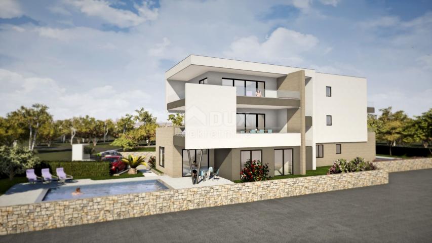 KRK ISLAND, NJIVICE - luxury new building in an exclusive location, 20 meters from the sea