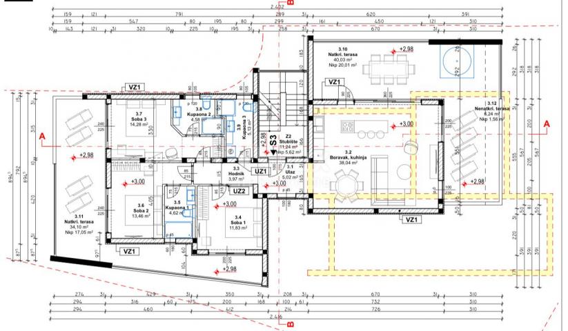 KRK ISLAND, NJIVICE - luxury new building in an exclusive location, 20 meters from the sea