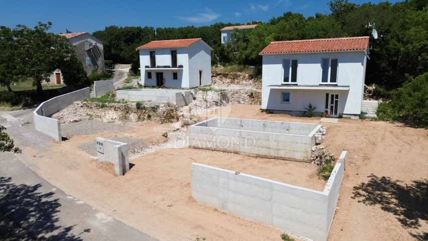 Labin, zwei renovierte Steinhäuser mit Swimmingpool, Meerblick