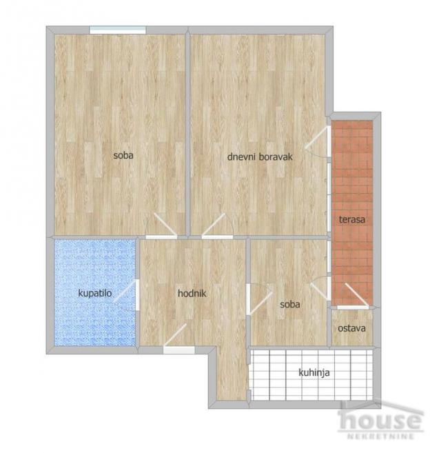 Stan NOVI SAD, AVIJACIJA, kv: 59, € 106000, ID: 1062003