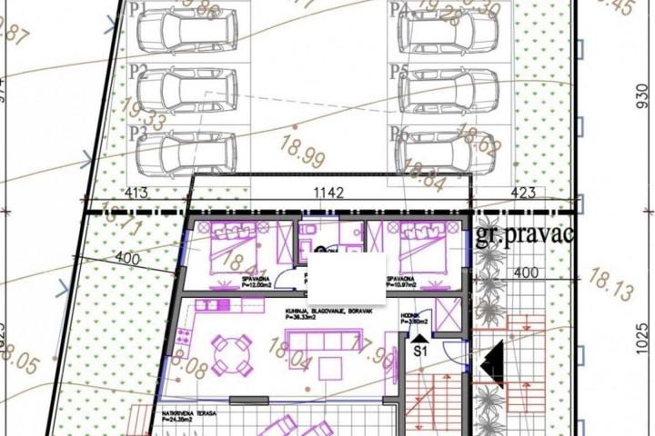 Istra, Medulin, atraktivno građevinsko zemljište 500 m2 u blizini plaža za prizemlje+ 2 kata