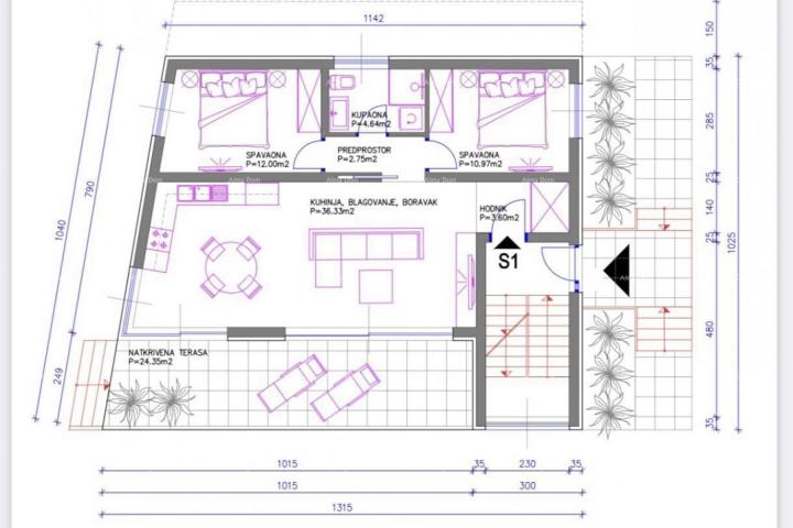 Istra, Medulin, atraktivno građevinsko zemljište 500 m2 u blizini plaža za prizemlje+ 2 kata