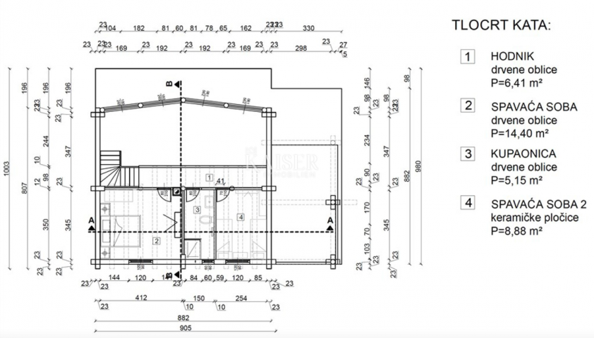 Fužine - Neu gebautes Blockhaus 124 m2