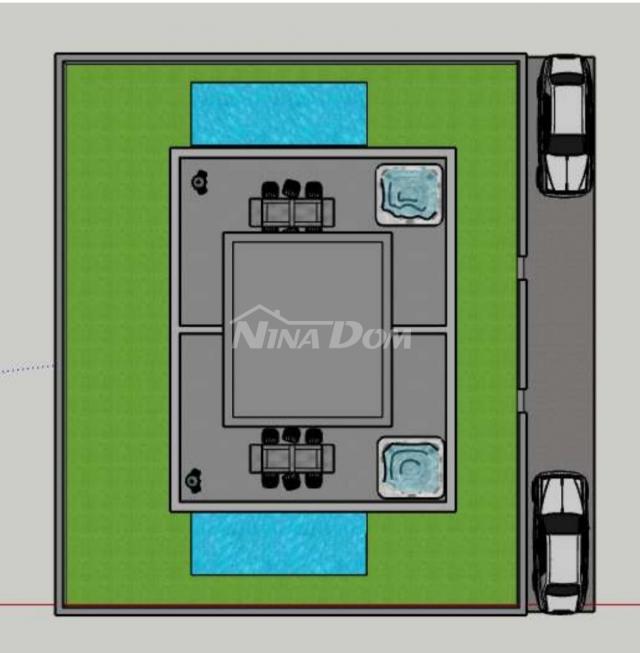 Vila dvojnica u izgradnji planirani rok završetka ljeto 2025