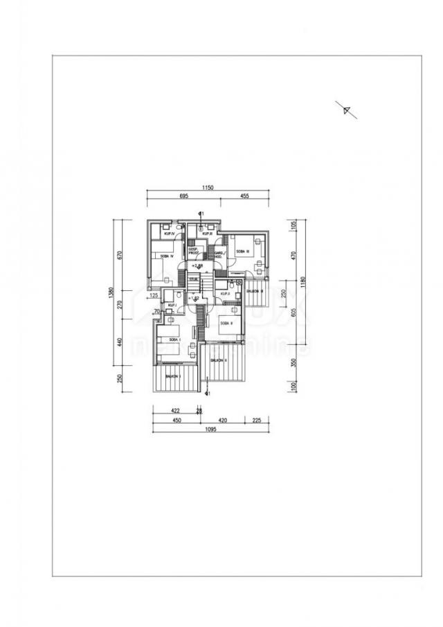 PAG ISLAND, NOVALJA house with pool and fantastic view under construction