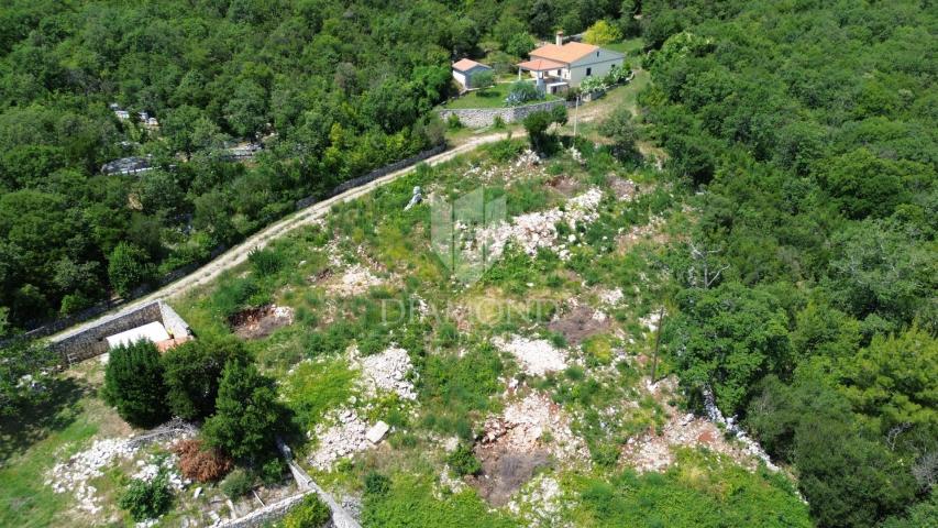 Labin, okolica, građevinsko zemljište, pogled more