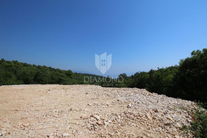 Labin, Rabac, building plot with sea view