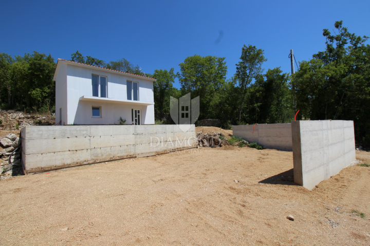 Labin, surroundings, stone house with sea view