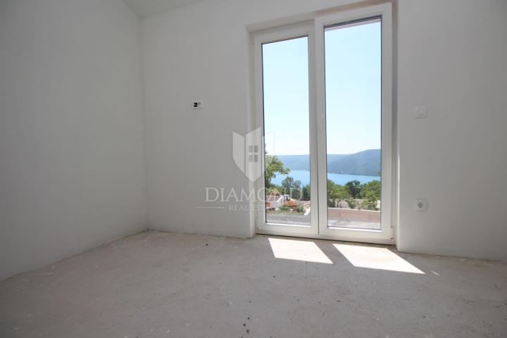 Labin, surroundings, stone house with sea view