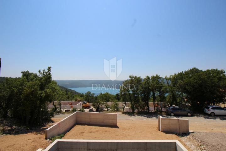 Labin, surroundings, stone house with sea view