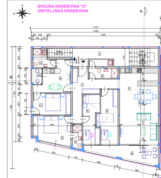 Rijeka, Kozala - Neubauwohnung 143 m2