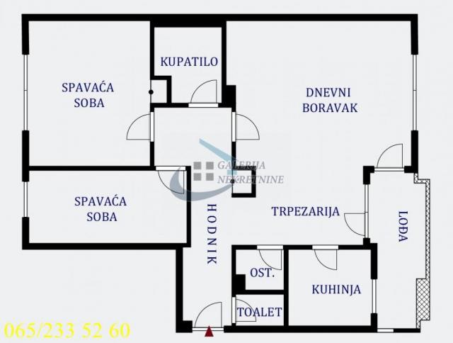 Zvezdara, Mirijevo - Mirka Banjevića 72m2