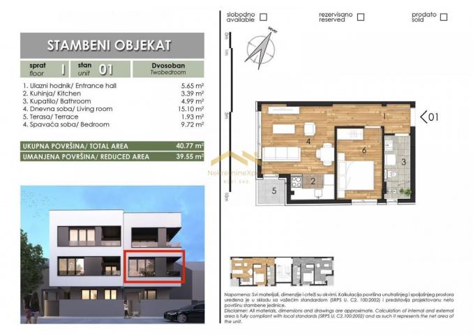 Moderna novogradnja-skriveni raj u gradskom jezgru