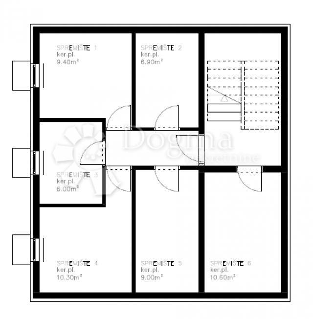 Wohnung Povljana, 64,36m2