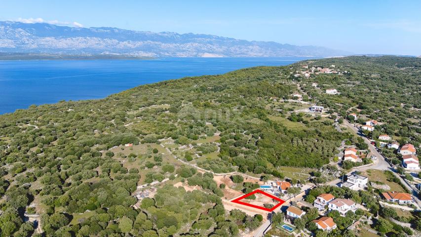 INSEL PAG, LUN - Baugrundstück mit Projekt und Baugenehmigung