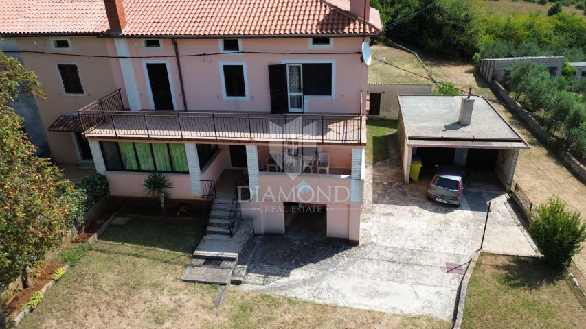 Barban, Umgebung, Haus mit freiem Blick auf das Meer