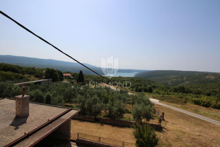 Barban, Umgebung, Haus mit freiem Blick auf das Meer