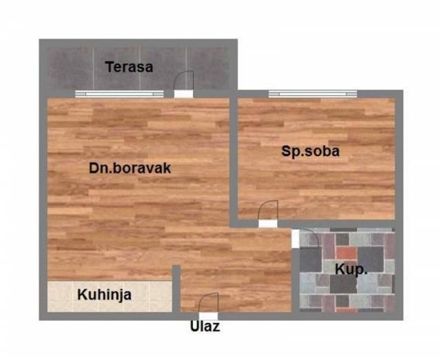 Dvosoban stan - Stari Majur - 42m2