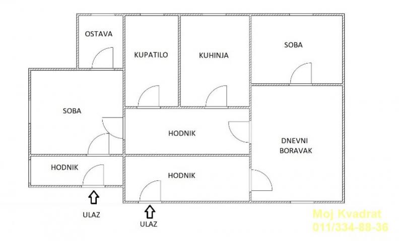 Stari grad, Studentski Trg - Simina, 77m2