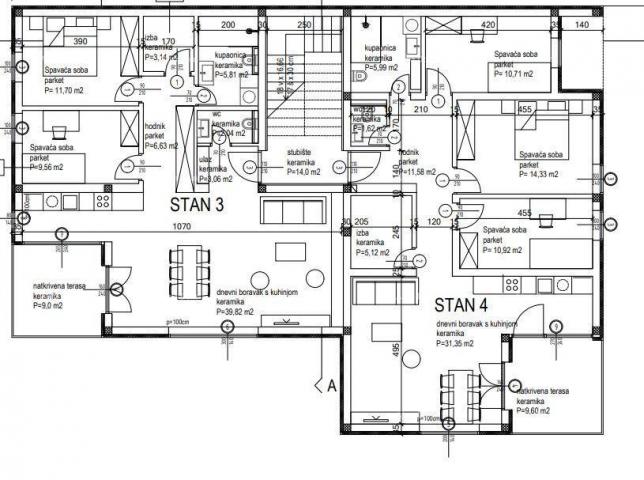 Apartment Apartment S3 on the 1st floor of a new building in Kanfanar