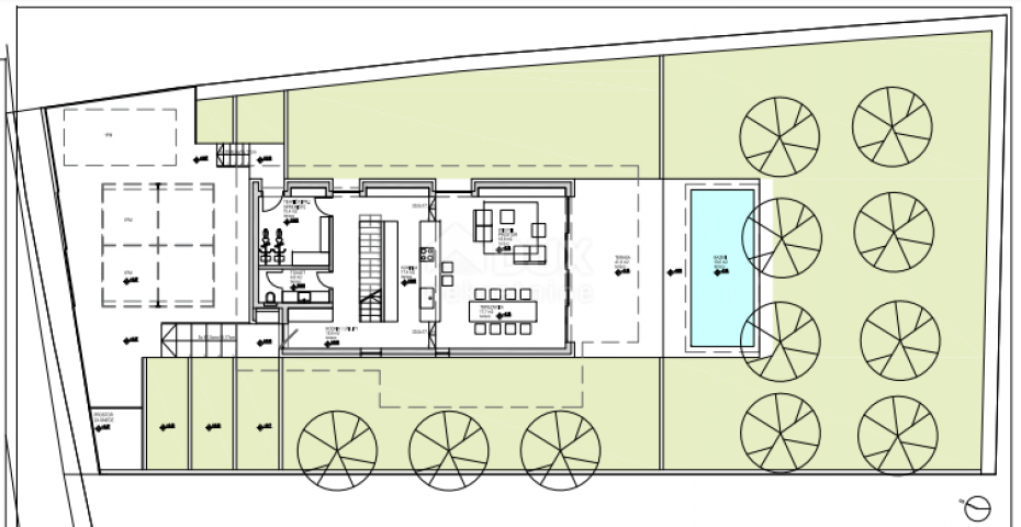 ISTRIA, PREMANTURA - Building plot with permission for a villa 500 meters from the sea with a view!