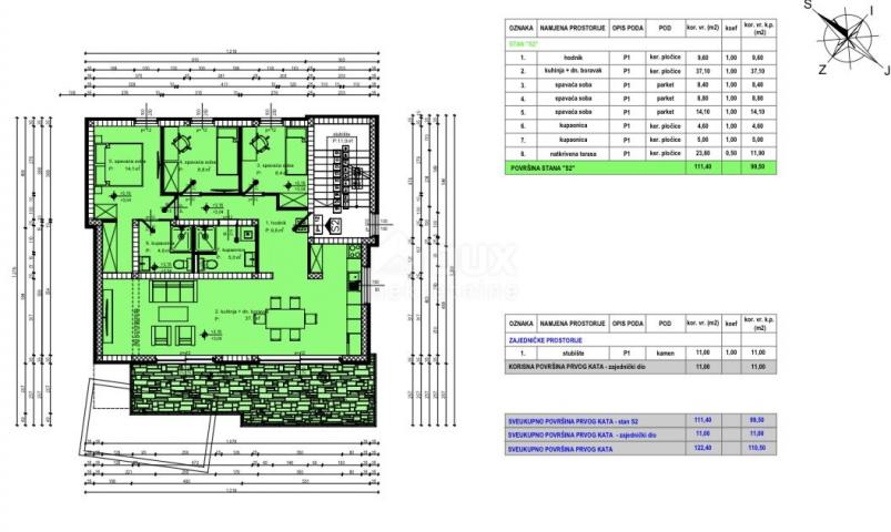 ZADAR, KOŽINO - New construction 90m from the sea