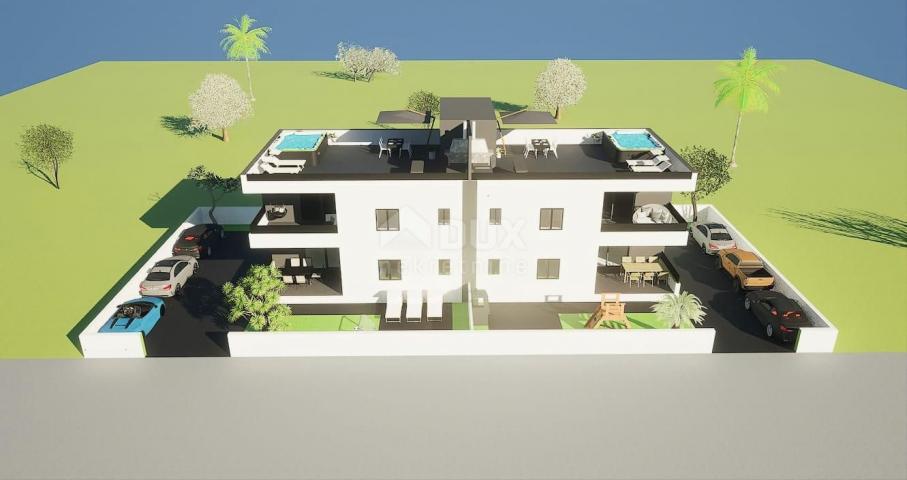 ZADAR, PRIVLAKA - New construction! Superb penthouse only 140 meters from the beach with an irresist