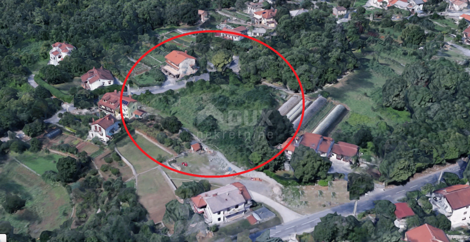 OPATIJA, IČIĆI, POLJANE- građevinsko zemljište 1300m2 S 2 GRAĐEVNE DOZVOLE i pogledom na more 