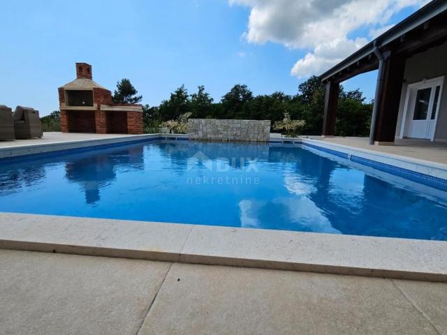 ISTRIA, ŠTOKOVCI - A beautiful one-story house with a swimming pool, a large yard and a playroom