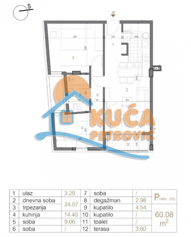 Novogradnja, Čalije, Povraćaj pdv-a, 63  m2