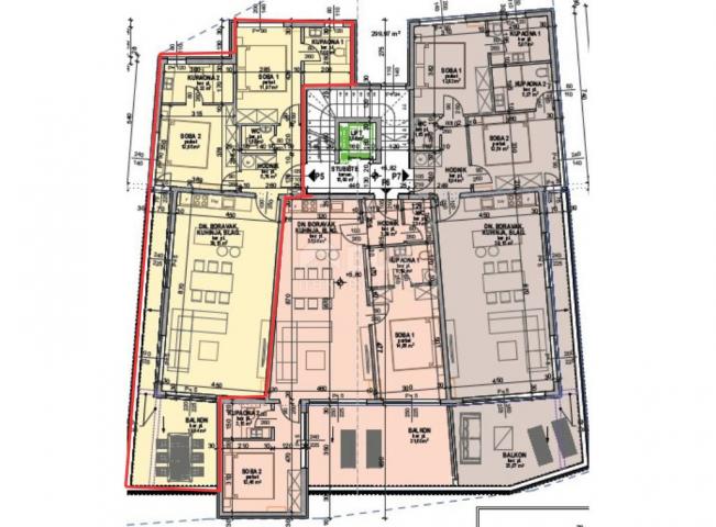 OPATIJA, ZENTRUM - exklusive Wohnung in einem neuen Gebäude mit Meerblick, Gemeinschaftspool, Garage