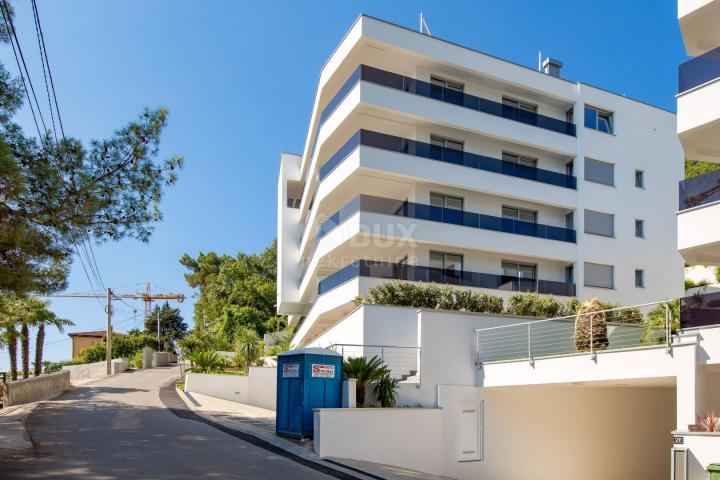 OPATIJA, ZENTRUM - moderne Wohnung in einem neuen Gebäude mit Meerblick, Gemeinschaftspool, Garage