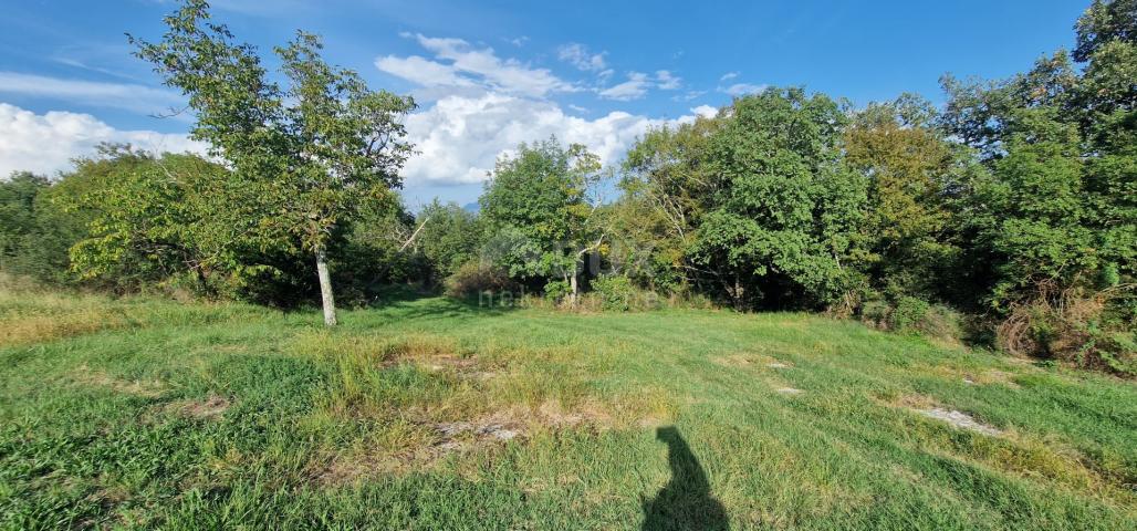 ISTRIA, PIĆAN - Beautiful complex of construction and agricultural land, view of Učka - complete pri