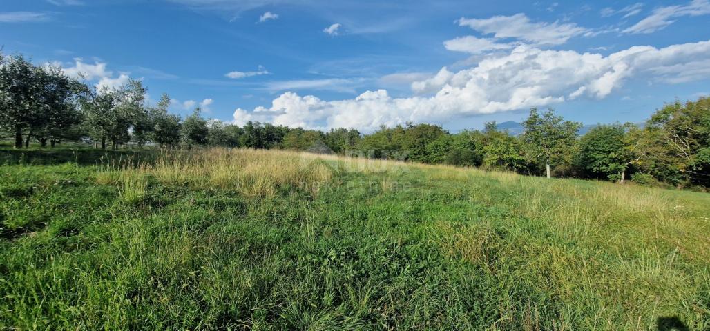 ISTRIA, PIĆAN - Beautiful complex of construction and agricultural land, view of Učka - complete pri