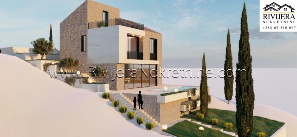 Luxury Villa under construction, first row to the sea, Njivica, Herceg Novi