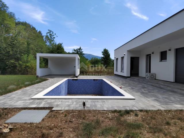 ISTRIA, KRŠAN Modern one-story house with swimming pool in nature, 111 m2