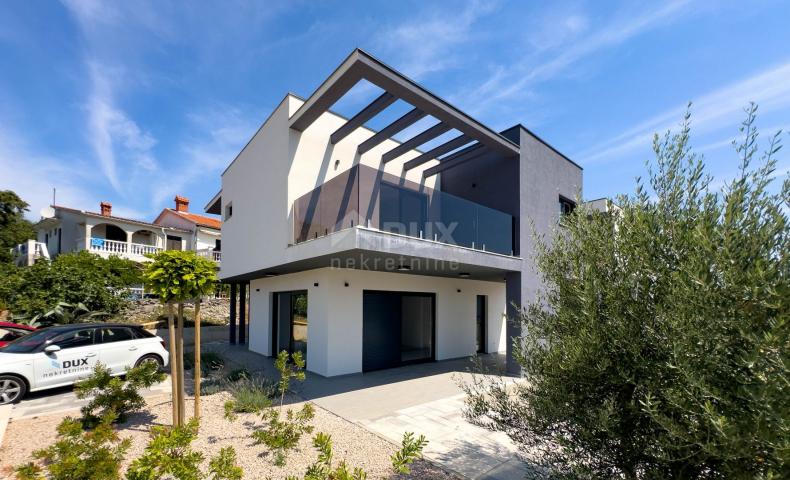 INSEL KRK, STADT KRK (Umgebung) – moderne Luxusvilla mit Pool und Meerblick