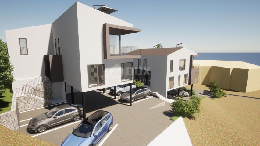 OPATIJA, PAVLOVAC - zweistöckige Wohnung 132 m2 mit Dachterrasse in einem neuen Gebäude, in der Nähe