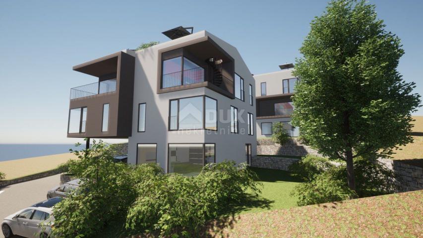 OPATIJA, PAVLOVAC - größere Wohnung 137m2, 3 Schlafzimmer, Dachterrasse, Neubau in der Nähe von Opat