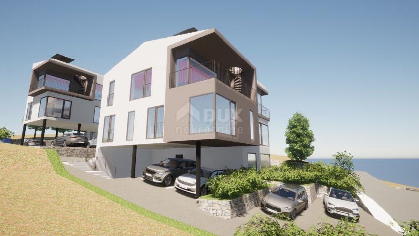 OPATIJA, PAVLOVAC - größere Wohnung 137m2, 3 Schlafzimmer, Dachterrasse, Neubau in der Nähe von Opat