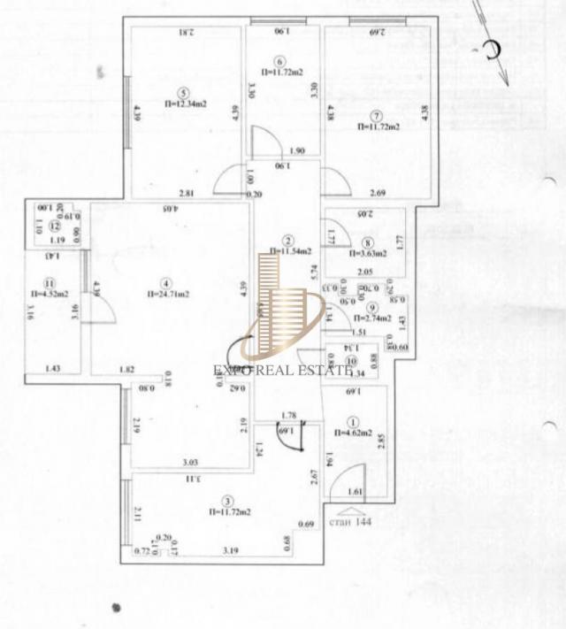 Za prodaju odličan 3. 5 stan od 96m2 -Bulevar Oslobođenja